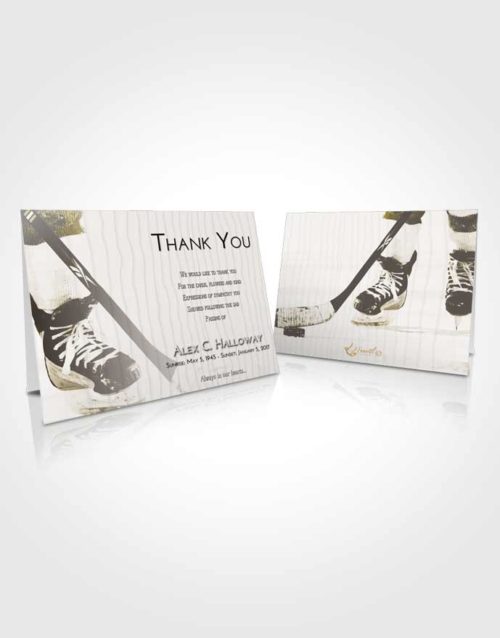 Funeral Thank You Card Template Harmony Hockey Pride
