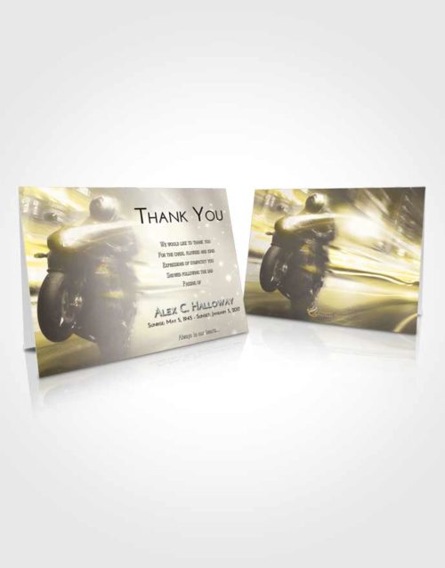 Funeral Thank You Card Template Harmony Motorcycle Speed