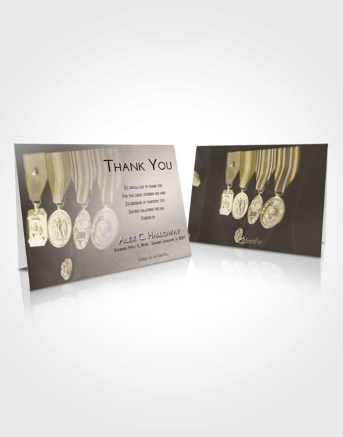 Funeral Thank You Card Template Harmony Service Reward