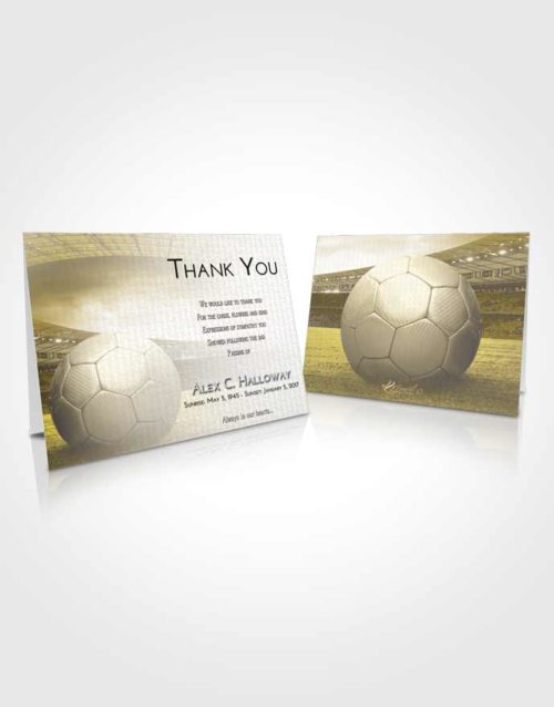 Funeral Thank You Card Template Harmony Soccer Love
