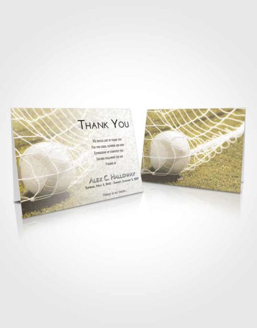 Funeral Thank You Card Template Harmony Soccer Pride
