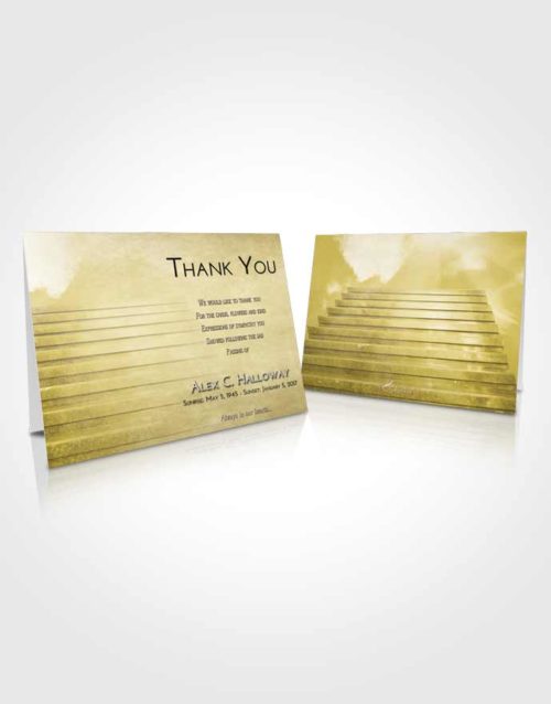 Funeral Thank You Card Template Harmony Stairway Into the Sky