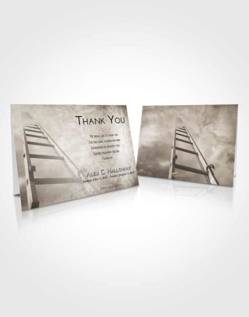Funeral Thank You Card Template Harmony Stairway to Forever
