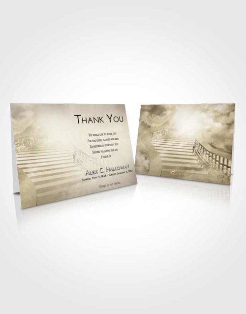 Funeral Thank You Card Template Harmony Stairway to Freedom