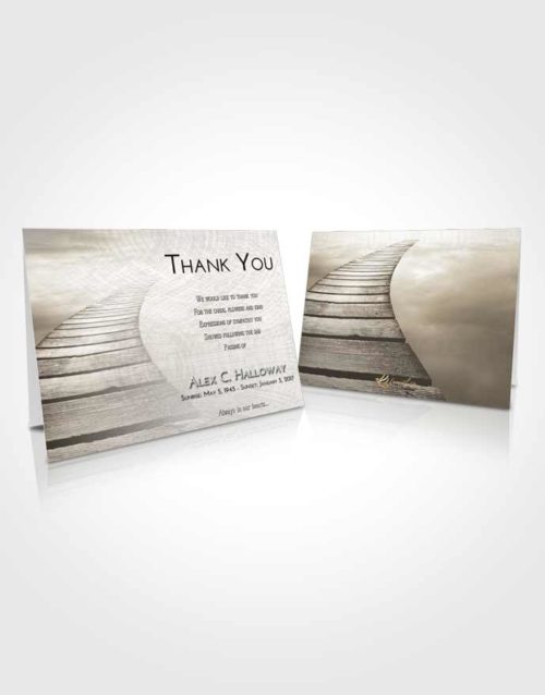 Funeral Thank You Card Template Harmony Stairway to Life