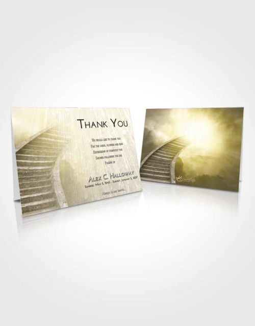 Funeral Thank You Card Template Harmony Stairway to Magnificence