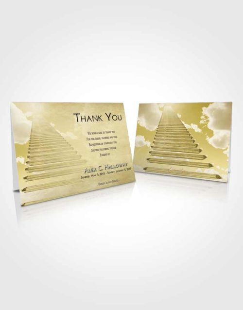 Funeral Thank You Card Template Harmony Steps to Heaven