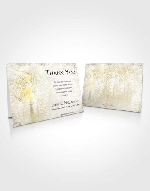Funeral Thank You Card Template Harmony Whispering Flowers