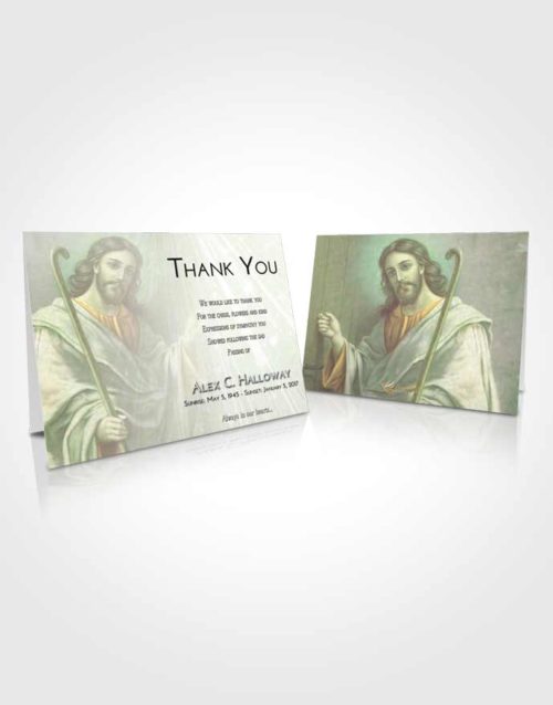 Funeral Thank You Card Template Lavender Beauty Life of Jesus