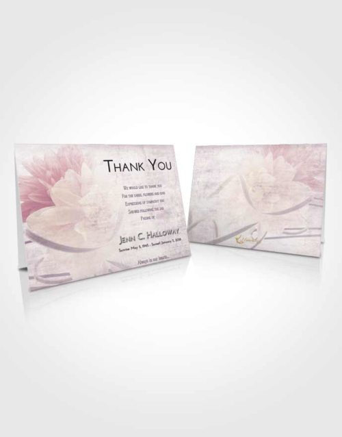 Funeral Thank You Card Template Lavender Sunrise Floral Dream