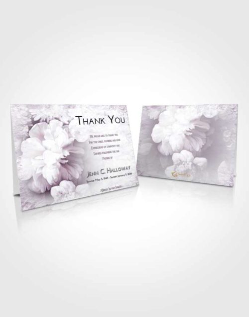 Funeral Thank You Card Template Lavender Sunrise Floral Mist