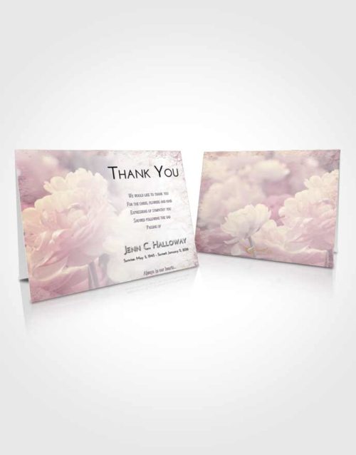 Funeral Thank You Card Template Lavender Sunrise Floral Paradise