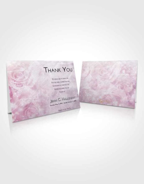 Funeral Thank You Card Template Lavender Sunrise Floral Relaxation
