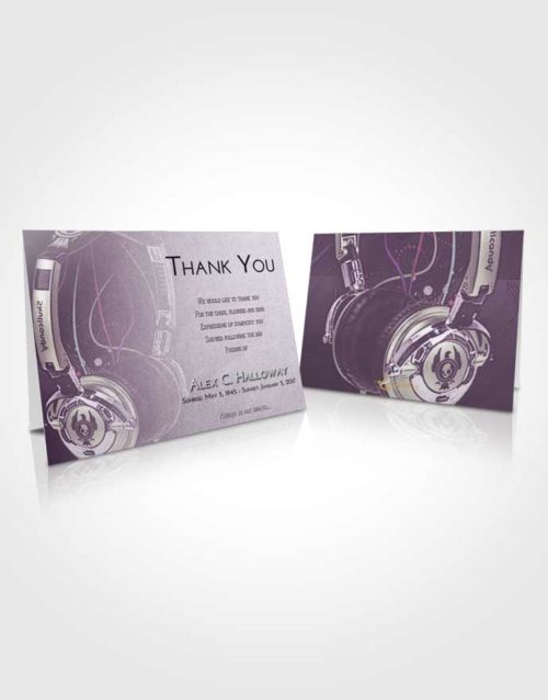 Funeral Thank You Card Template Lavender Sunrise Vivace