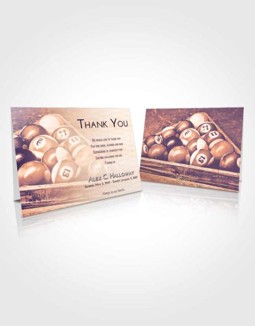 Funeral Thank You Card Template Lavender Sunset Billiards Love