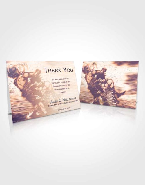 Funeral Thank You Card Template Lavender Sunset Boxing Animation