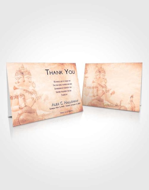 Funeral Thank You Card Template Lavender Sunset Brahma Desire