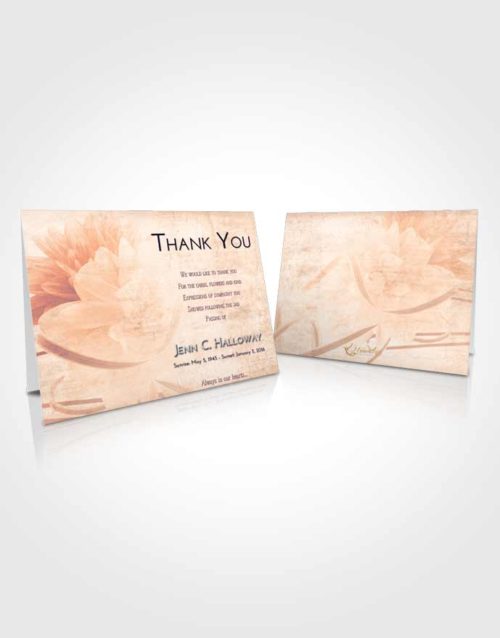 Funeral Thank You Card Template Lavender Sunset Floral Dream