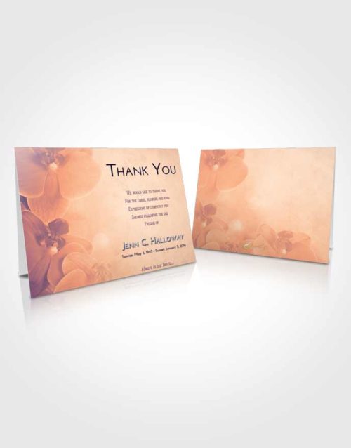 Funeral Thank You Card Template Lavender Sunset Floral Love