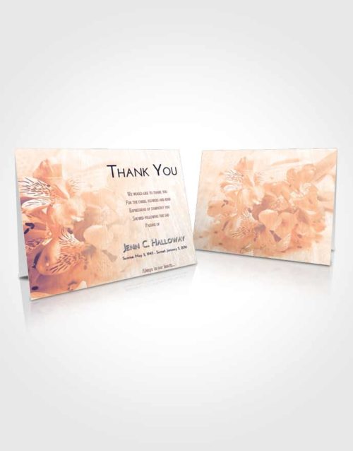 Funeral Thank You Card Template Lavender Sunset Floral Magic