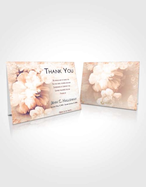 Funeral Thank You Card Template Lavender Sunset Floral Mist