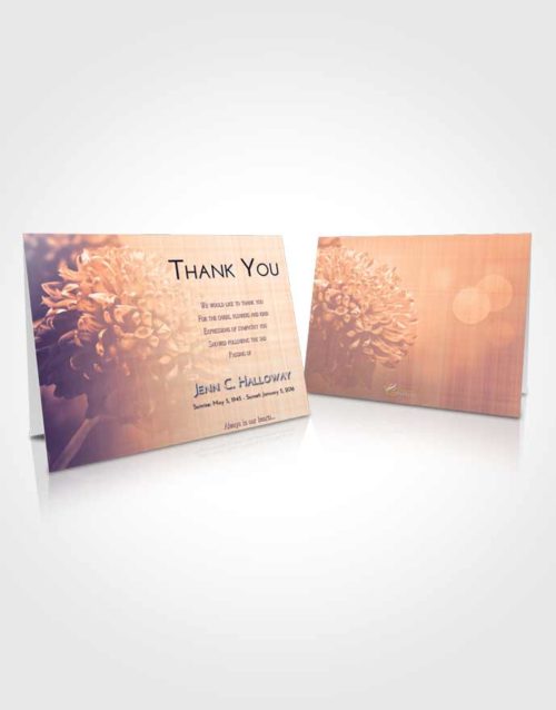 Funeral Thank You Card Template Lavender Sunset Floral Morning