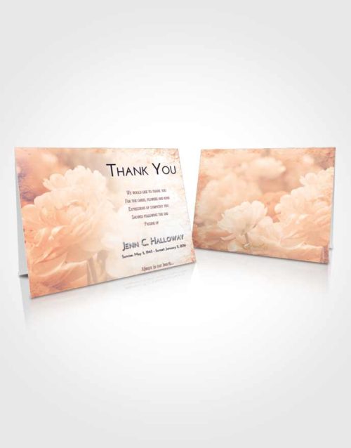 Funeral Thank You Card Template Lavender Sunset Floral Paradise