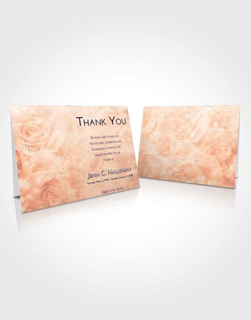 Funeral Thank You Card Template Lavender Sunset Floral Relaxation