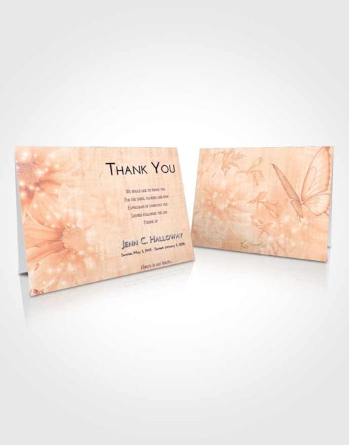 Funeral Thank You Card Template Lavender Sunset Floral Summer