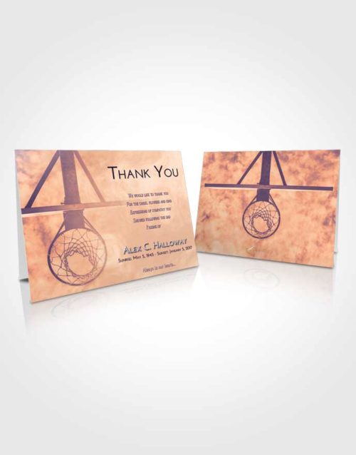 Funeral Thank You Card Template Lavender Sunset In the Hoop