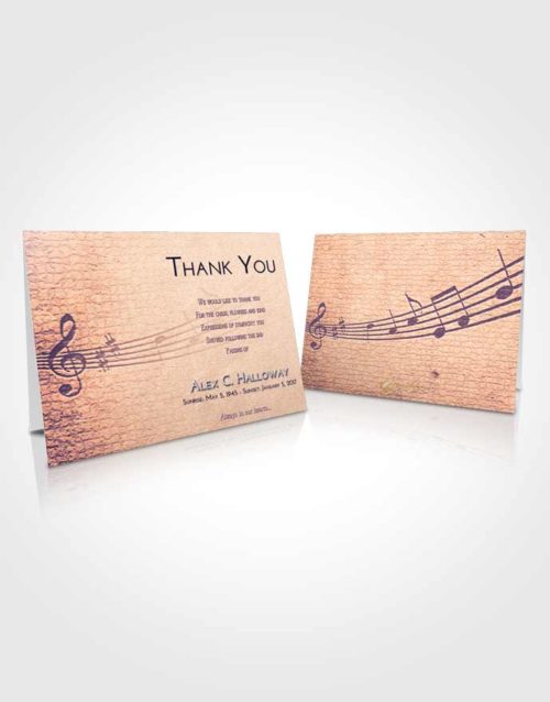 Funeral Thank You Card Template Lavender Sunset Portamento