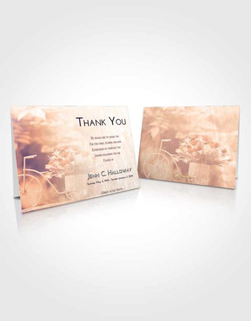 Funeral Thank You Card Template Lavender Sunset Rose Love