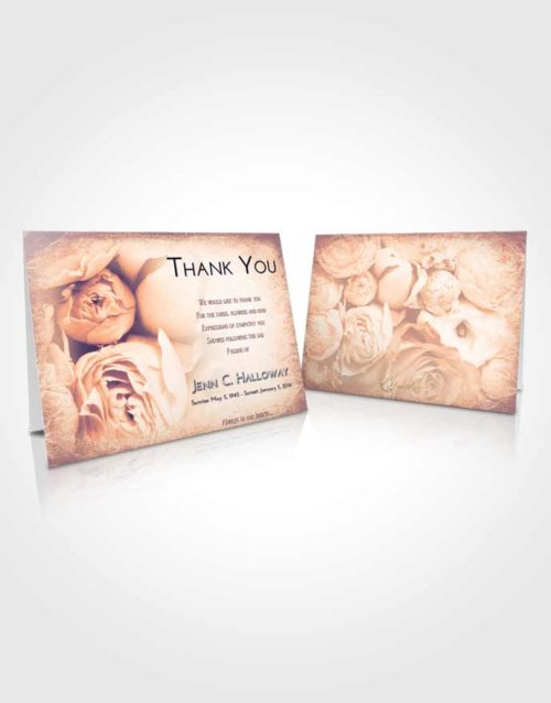 Funeral Thank You Card Template Lavender Sunset Rose Magic
