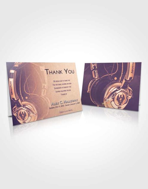 Funeral Thank You Card Template Lavender Sunset Vivace