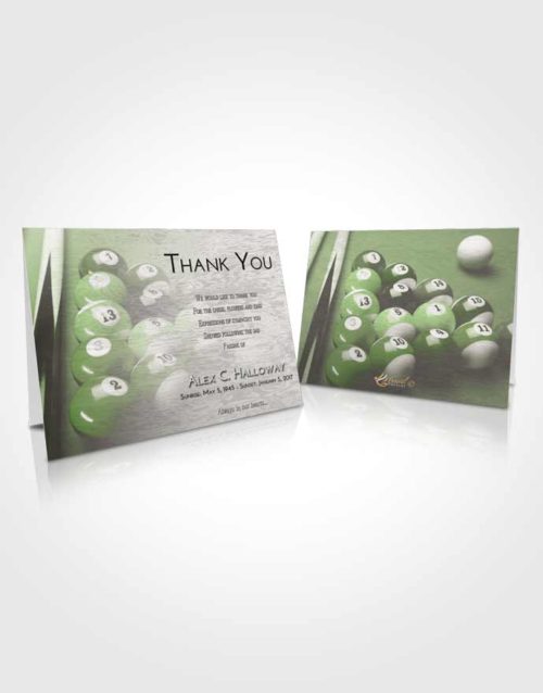 Funeral Thank You Card Template Loving Billiards Serenity