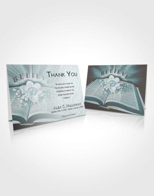 Funeral Thank You Card Template Loving Embrace Bible Belief