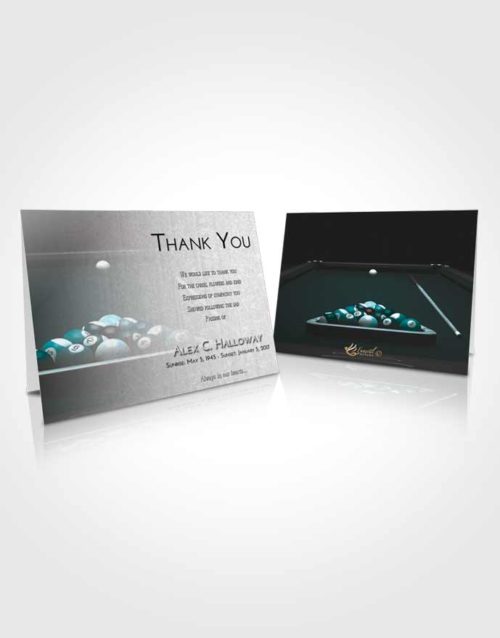 Funeral Thank You Card Template Loving Embrace Billiards Pride