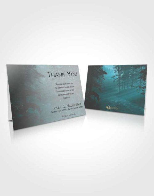 Funeral Thank You Card Template Loving Embrace Deer Hunt