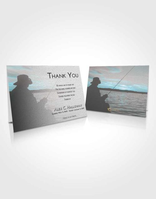 Funeral Thank You Card Template Loving Embrace Fishing Desire
