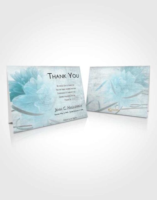 Funeral Thank You Card Template Loving Embrace Floral Dream