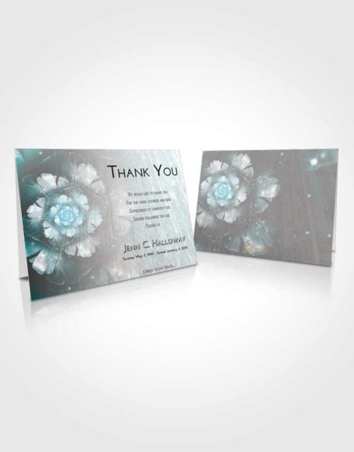 Funeral Thank You Card Template Loving Embrace Floral Secret