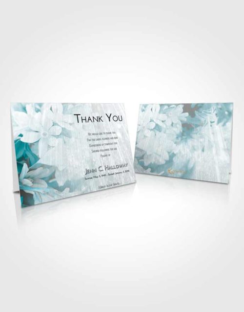 Funeral Thank You Card Template Loving Embrace Floral Serenity