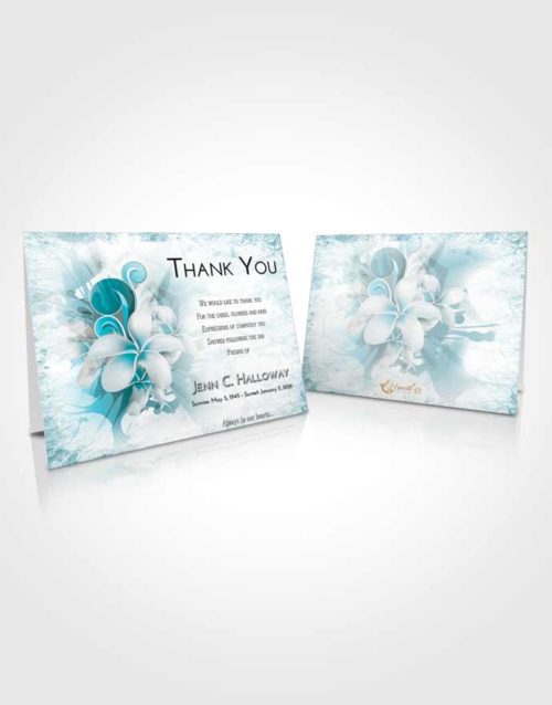 Funeral Thank You Card Template Loving Embrace Floral Wish