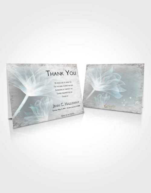 Funeral Thank You Card Template Loving Embrace Flower Peace