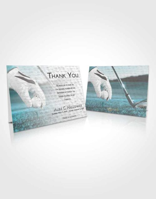 Funeral Thank You Card Template Loving Embrace Golf Tee