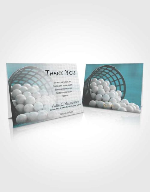 Funeral Thank You Card Template Loving Embrace Golf Tranquility