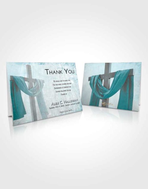 Funeral Thank You Card Template Loving Embrace Loving Cross
