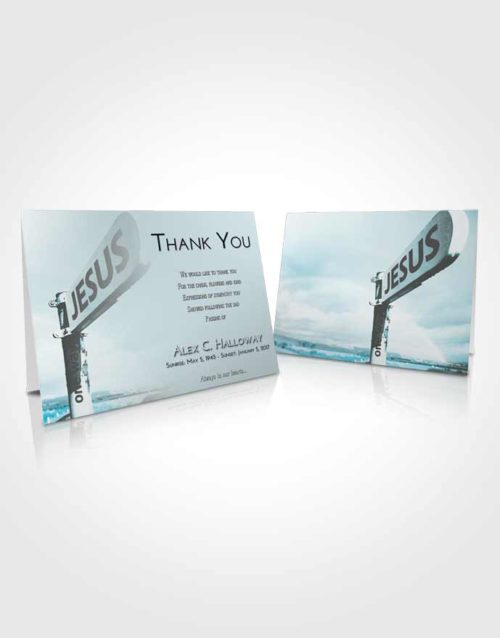 Funeral Thank You Card Template Loving Embrace Road to Jesus