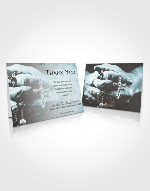 Funeral Thank You Card Template Loving Embrace Rosary Life