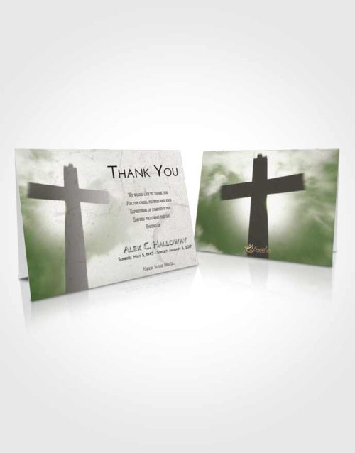Funeral Thank You Card Template Loving Faith in the Cross